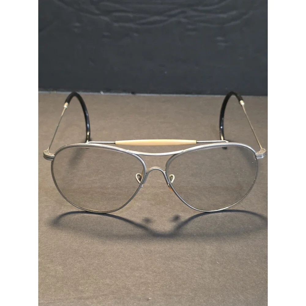 True Vintage AO American Optical Pilot Aviator Eyeglass Frame Wire Comfort Cable